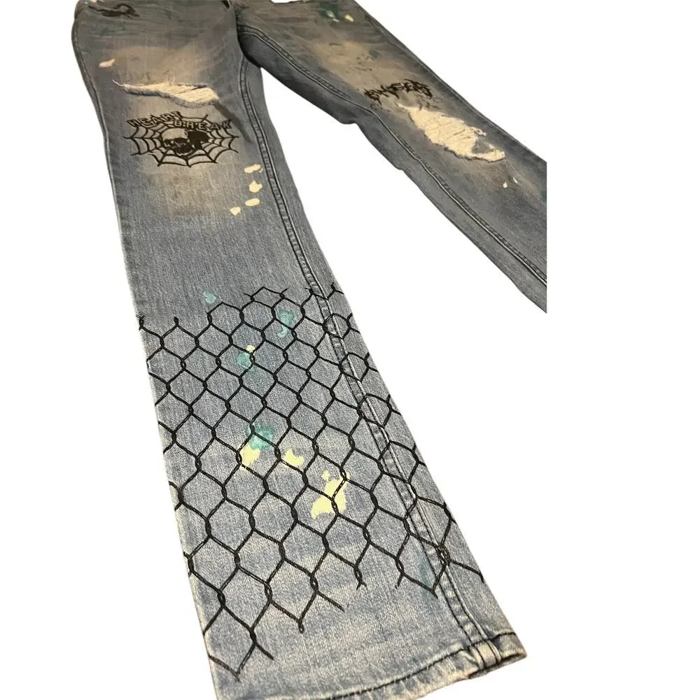 Broken Promises Ultra Slim Stretch Denim Jeans Size 32 Mens